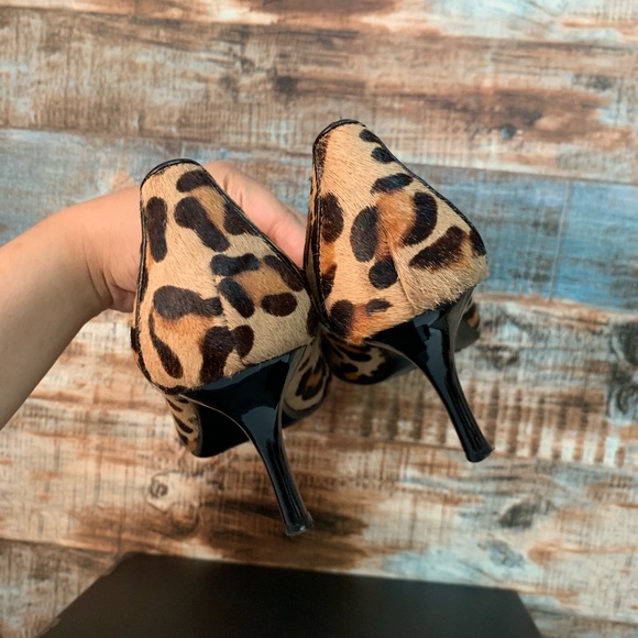 Calvin Klein Leopard Fur Shoes Heels - Picture 4 of 9